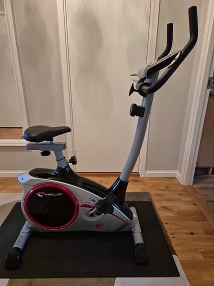 Motionscykel med display svart/grå