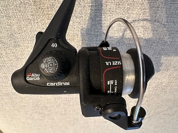Abu Garcia Cardinal 40 haspelrulle & Daiwa Phantom 180T fiskespö