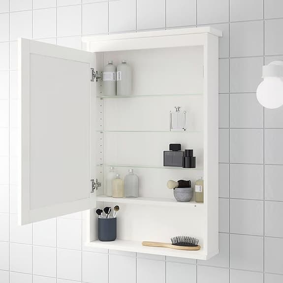 Ikea HEMNES spegelskåp badrum vit