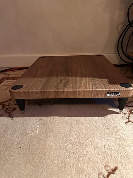 Solidsteel hifi-hylla trä