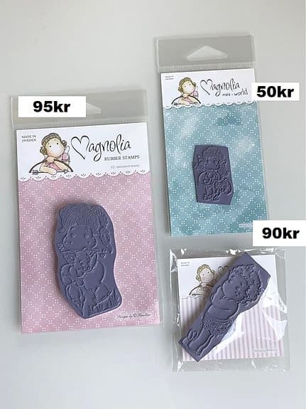 Ny Magnolia tilda stämplar tags flowers leaf vol stamps dies vintage DooHickey