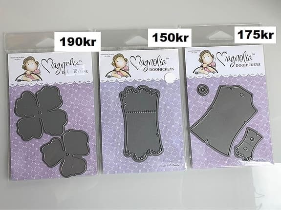 Ny Magnolia tilda stämplar tags flowers leaf vol stamps dies vintage DooHickey