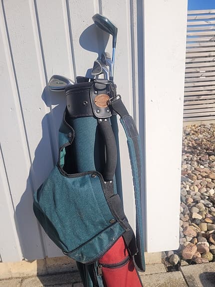 Golfset med bag grön