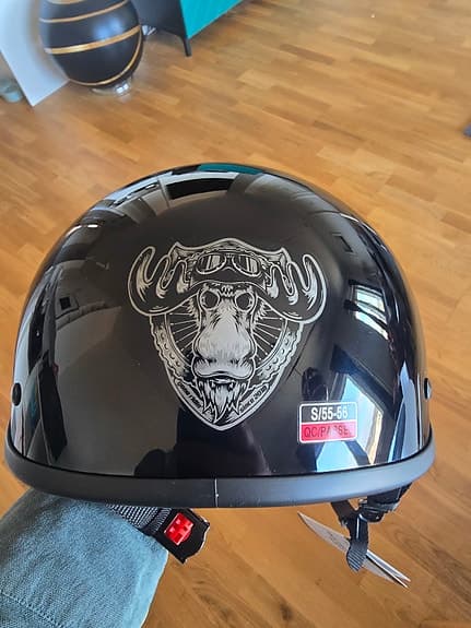 Cykelhjälm öppen S 55–56 svart