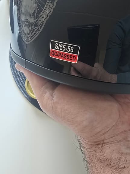 Cykelhjälm öppen S 55–56 svart