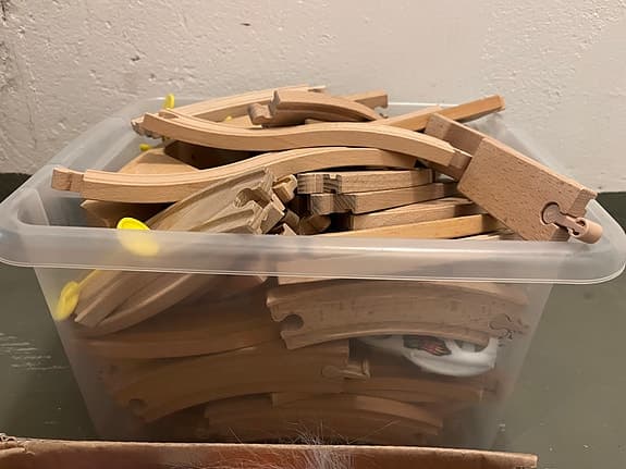 IKEA trätågsbana rälsdelar