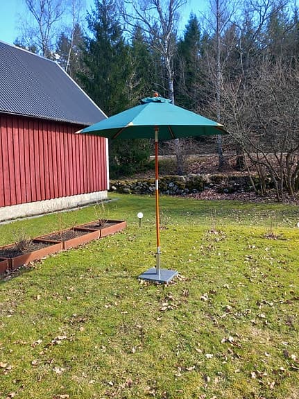 Aldrig använt parasoll säljes, mycket fint skick