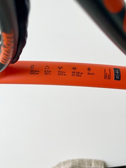 Wilson Burn 100ULS V5.0 tennisracket – lättspelad och i fint skick