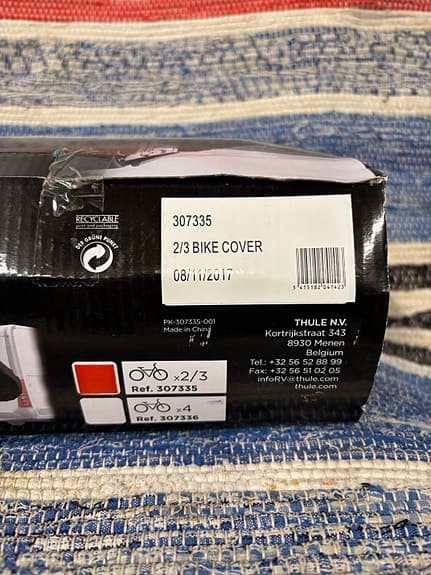 Nytt oanvänt Thule cykelskydd 2-3 cyklar