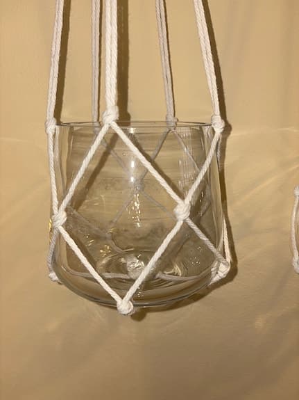 Amplar med glaskrukor