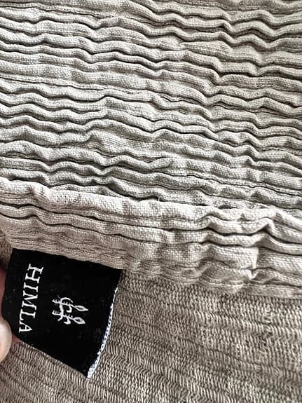 HIMLA Pläd/överkast 170×250cm, grå