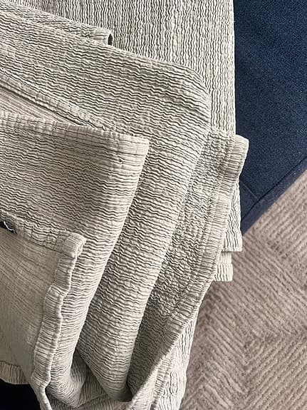 HIMLA Pläd/överkast 170×250cm, grå