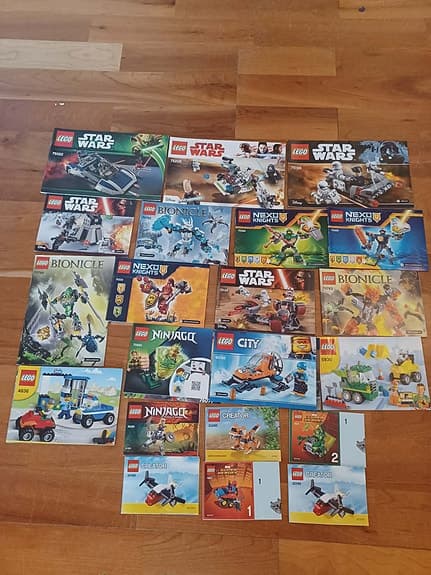 Lego + 60 manualer