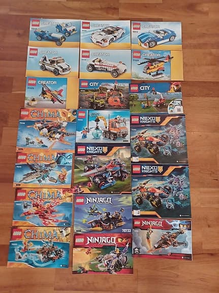 Lego + 60 manualer