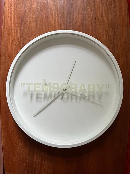 ”MARKERAD” IKEA x Virgil Abloh Väggklocka (Off-White)