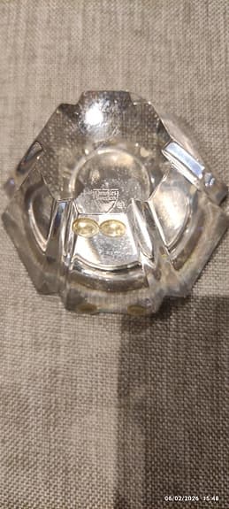Orrefors bordsklocka glas