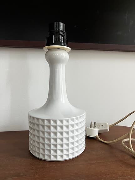 Bordslampa, porslin, Wallendorf, Tyskland