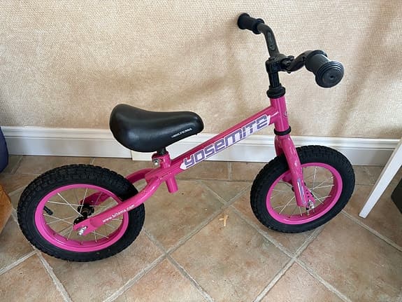 Balanscykel 12" rosa