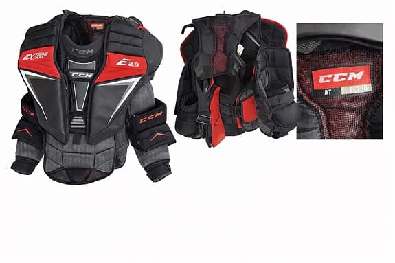 CCM Extreme Flex målvaktskombinat i storlek Intermediate Large (INT L).