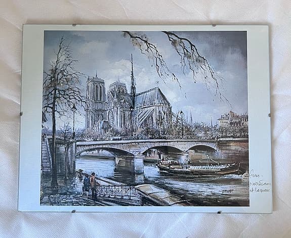Vintage retro tavla konst Paris art print tryck dekor decor Fransk stil