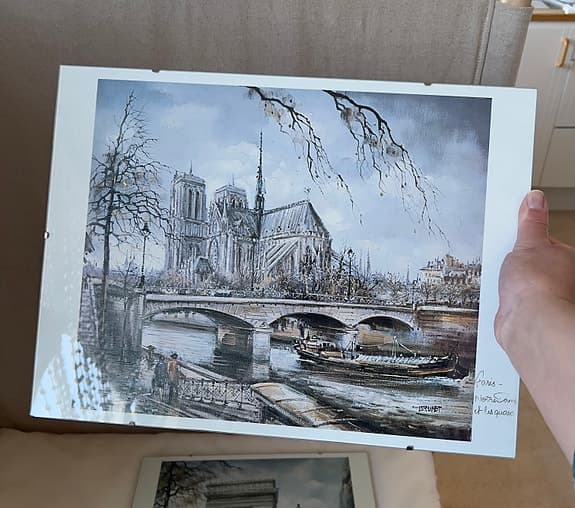 Vintage retro tavla konst Paris art print tryck dekor decor Fransk stil