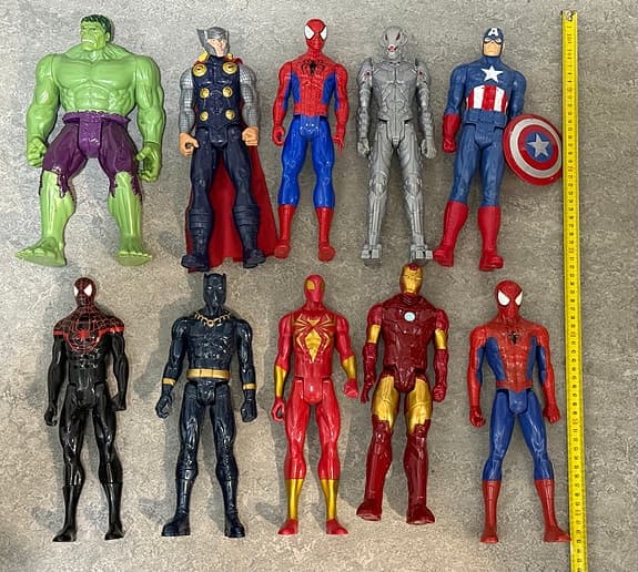 Marvel actionfigurer superhjältar