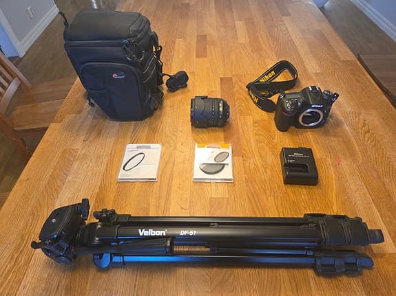 Nikon D7100 med 18–105mm f/3.5–5.6G objektiv