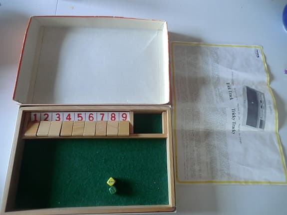 brio trick-track tricktrack hel originalkartong regler 1970-tal komplett
