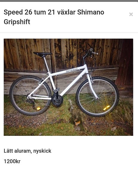 Nyrenoverade cyklar inklusuve hemleverans