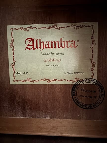 Alhambra 4P akustisk gitarr