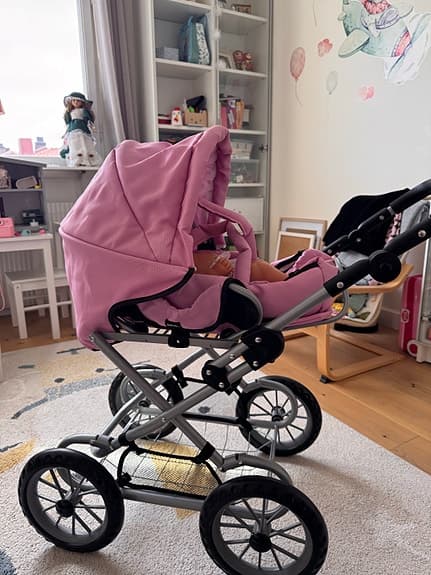 BRIO dockvagn rosa