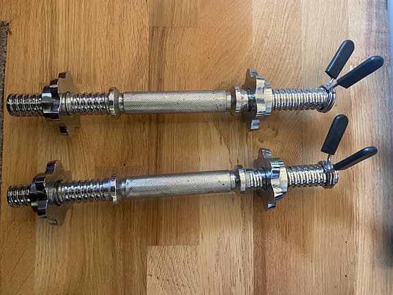 Skivstång, hantel stänger och vikter