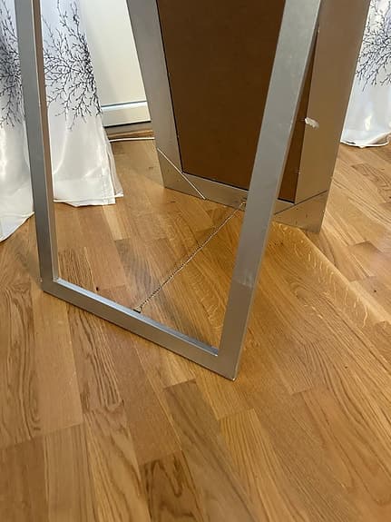Spegel i elegant ram – 166 x 43 cm