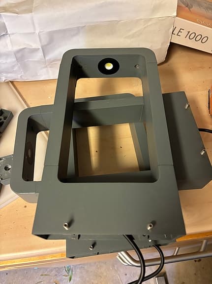 Trädgårdsbelysning - markbelysning - Terraluxe  30 cm höga. Grå metall. 6000K.