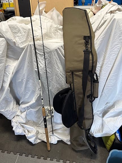 Abu Garcia Tornado haspelspö med rulle vit korkhandtag