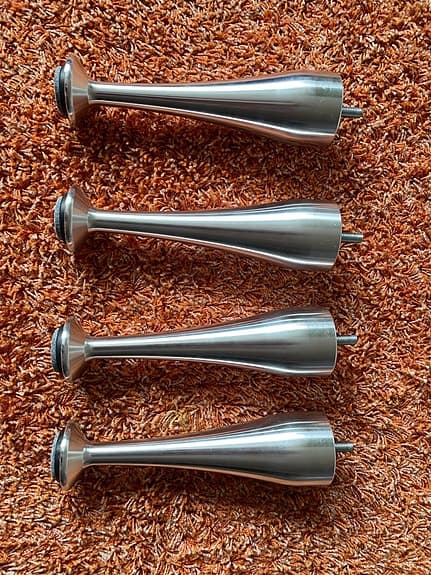 Mio Delux sängben 4-pack krom 19cm