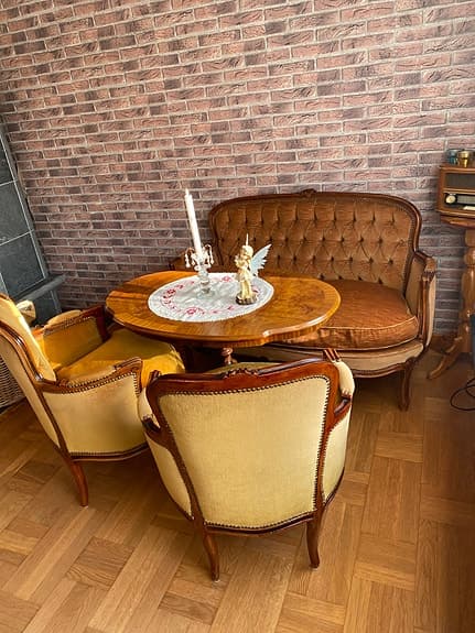 Soffgrupp i rokoko stil