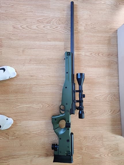 Airsoft Sniper Well MB08A + 3-9x50 Kikarsikte
