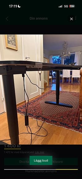 Elektrisk höj och sänkbart bord