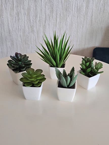 5-pack konstgjorda växt suckulenter i kruka