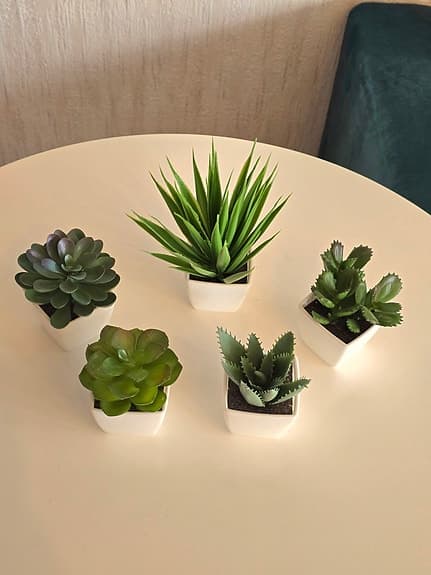 5-pack konstgjorda växt suckulenter i kruka
