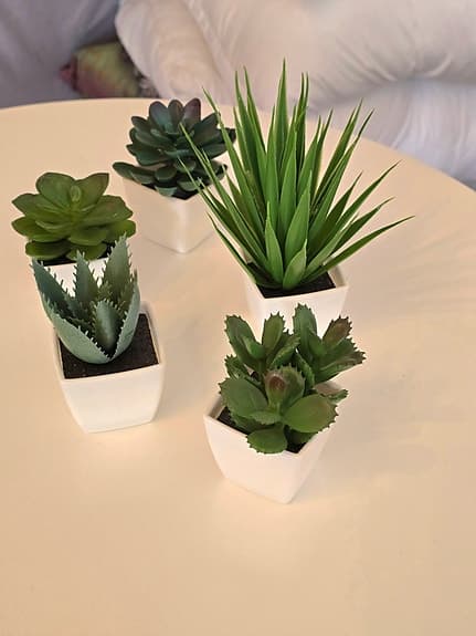 5-pack konstgjorda växt suckulenter i kruka