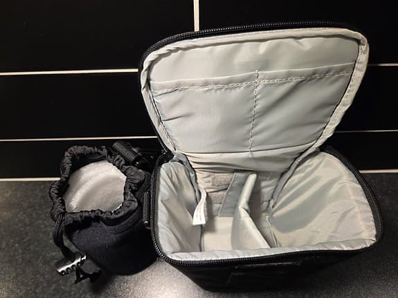 Kameraväska Lowepro + objektivväska – paket i toppskick