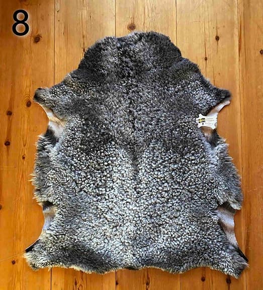 Lammskinn gutefår skinn pläd fäll matta