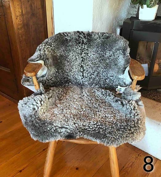 Lammskinn gutefår skinn pläd fäll matta