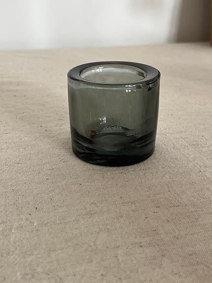 Iittala ljuslyktor glas blå och grå