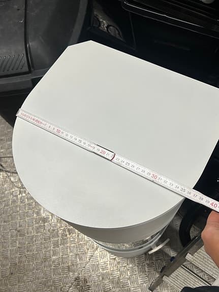 Vit etanolkamin med glaslucka