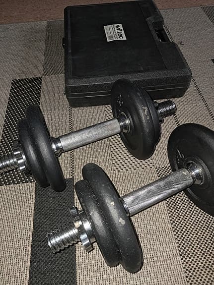 2st hantlar väger 10kg st