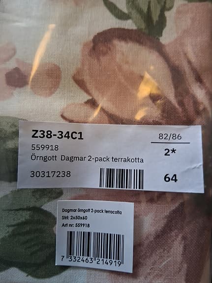 Örngott 2-pack.