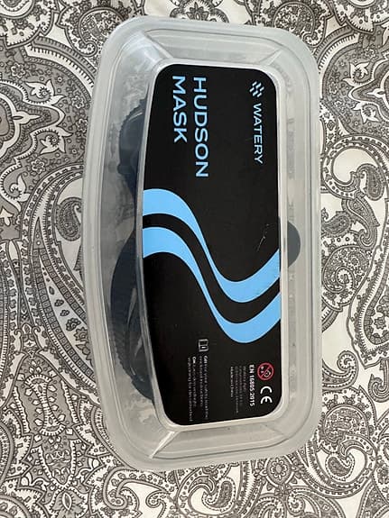 snorkelset med fenor svart/ snorkelutrustning